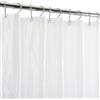 Bath Bliss Paraspruzzi per doccia antiscivolo con occhielli in metallo satinato trasparente - 72 x 72