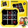 Tccydm Gioco Tic Tac Toe, Tris Elettronico Tic Tac Toe, Gioco Tris Elettronico, Console Portatile per Puzzle 3 In 1, Gi-oco Elett-ronico Portatile Educativo, Giochi da Viaggio Portat-ili per Bambini e Adulti