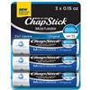 ChapStick Lip Balm Moisturizer Ultra-Hydrating Formula, 15 SPF, 0.15 Ounce Tube, 3 Pack
