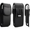 RYSTJPHK Fondina Cellulare Cintura in Pelle, Borsa da Uomo Pelle per Cellulari Marrone, Magnetica Borsello da Cintura per Telefono Uomo Sacchetto Piccolo Pochette Cintura Portafoglio Fondina Porta Cellulare