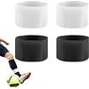JRILUO Reggi Cinturini Parastinchi Calcio, 4 Pezzi Nylon Regolabile Traspiranteferma Parastinchi Calcio Adulto/Bambino, Antiscivolo Parastinchi Adatto per Calcio/Basket/Corsa/Salto