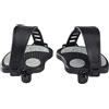 Lansls 1 Paio Di Pedali Di Ricambio Per Cyclette Con Cinghie In Pvc Resistente, Filettatura Da 9/16, Pedali Fissi Per Ciclismo, Superficie Antiscivolo, Per Cyclette Indoor