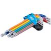 BGS 74458 | Serie di chiavi ad angolo | multicolore | profilo a T (per Torx) T10 - T50 | 9 pz.