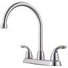 Pfister G136-200S - Miscelatore per lavello serie Pfirst a 2 maniglie in acciaio inox, 1,8 gpm