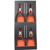 Fischer Darex 810909 schedario include 4 pinze CI clip, Nero