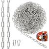 SWTYExt Catena Acciaio Inox 10M 2 mm Catena Delimitazione Catene Catenella Catena Antitaglio per Recinzione Catena Antifurto Catena Bidoni Dell'immondizia Sollevamento