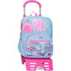 Movom Power Girl Zaino scuola con carrello Blu 30x38x12 cm Poliestere