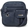 MultiSac North South Mini Zip Around Crossbody Bag, Corpo Trasversale Donna, Indaco (cimelio)