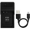 Norifon NP-BN1 USB Caricatore per Sony Cyber-shot DSC-T110, DSC-T99, DSC-TF1, DSC-TX30, DSC-TX20, DSC-TX200V, DSC-TX10, DSC-TX9, DSC-TX5, DSC-WX80, DSC-W620, DSC-WX9, DSC-WX150 Fotocamera e Altro