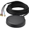 Superbat Antenna MIMO 4G LTE GPS Magnetica per Auto con Cavo RG174 5m Doppio Connettore SMA Ideale per Gateway IoT Industriali, Router Mobili e Sistemi di Monitoraggio Remoto