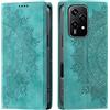 CASEONJAN Cover per Honor 200 Lite, Pelle PU Custodia a portafoglio con scomparti per Slot Schede, Antiurto Flip Caso Cover per Honor 200 Lite 5G (Vintage Verde)