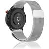 Niboow 22mm Cinturino per Amazfit Bip Max/Bip 6/Bip 5/GTR 4/GTR 3 Pro/GTR 3/GTR 2 eSIM/GTR 2e, Metallo Cinturini per Amazfit Balance 3/Balance2/Balance/Balance Ultra/Cheetah 2 Ultra - D'argento