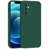 Mixroom - Cover Custodia Case per Samsung Galaxy A54 5G Protezione Fotocamera in Silicone TPU Morbido Opaco Bordi Piatti Colore Verde Foglia
