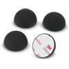 Dynavox ammortizzatori in elastomero di silicone ED20, 4 piedi assorbenti universali per altoparlanti, amplificatori e giradischi, ammortizzatori di risonanza con superficie adesiva 3M, nero