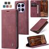 owlhold Cover per Xiaomi Redmi Note 14 Pro 4G Custodia Redmi Note 14 Pro 4G (Non per 5G) Portafoglio Flip [Antiurtoo] [Cavalletto][Carta Fessura] Cover Pelle per Redmi Note 14 Pro 4G - Vino Rosso