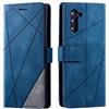 SONWO Cover per Galaxy Note 10, Flip Caso in PU Pelle Case Cover Portafoglio Custodia per Samsung Galaxy Note 10, [Kickstand] [Slot per Schede], Blu