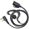 HYSHIKRA Auricolare Walkie Talkie con microfono, 2 pin Headset con PTT, compatibile con Kenwood eSnic Retevis Baofeng UV-5R Radio Ear Piece per Security Bodyguard (Forma G, 1)