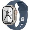 DONEGANI SB per Cinturino Apple Watch 40mm 44 mm 46mm 42mm 45mm 41mm 38mm 49mm Se Ultra 2 Serie 10 9 8 7 6 5 4 3 Band Bracciale Sport Silicone, Blu Abisso