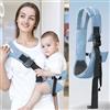 LIUYIDM Fascia Porta Bebe Multifunzione Marsupio Neonato Regolabile Marsupio Laterale per Bambini, Adatto a Neonati e Bambini Piccoli di Età Compresa tra 6 e 48 Mesi Carico 20 kg (Blu)