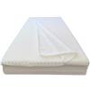 Dinaflex Topper in Memory 75X190 Relax Effetto Massaggio Altezza 5 Cm Ortopedico, ANTIALLERGICO, ANTIACARI, Completamente SFODERABILE, Fodera in 3D Air Fresh.