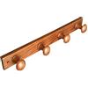 POMOLINE Appendiabiti da Parete 4 Posti Legno Pino Laccato MIELEe 485 X 50 X 72 MM