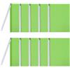 PATIKIL Cartella Portadocumenti Trasparente con Clip Oscillante Verde 10Pz | Copertine Presentazione Colorate, con Barra Scorrevole Triangolare, Apertura Laterale Senza Perforazione