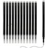 SopwMap 12 pcs Compatibili con Pilot Frixion Penna a Sfera Cancellabile Ricariche, Nero, 0,5mm, Lunghezza di Scrittura 400m, Inchiostro Termico, asciugatura rapida (nero)