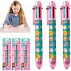 SRVertex Gabby's - Penne a sfera retrattili 6 in 1 per casa delle bambole multicolore, con barile arcobaleno, per bambini, ufficio, scuola, studenti, bambini, regalo Disney