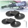 EFUTURETIME 2x Staffe di Montaggio con Base Magnetica per Barra Luminosa a Led Universale, Ventosa Supporto da Tetto Ø 88 mm per Veicoli Fuoristrada, Tetti di Camion, Cofani, Supporto a N