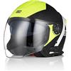 ORIGINE Casco Moto Jet with Bluetooth Casco Scooter con Doppia Visiera Omologato ECE 22-06