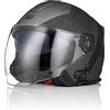 ORIGINE Casco Moto Jet with Bluetooth Casco Scooter con Doppia Visiera Omologato ECE 22-06