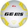GEMS UN07-0307 Olimpico Academy Pallone da Calcio, Calcetto, Calciotto, Futsal, Bianco/Giallo Taglia 4