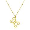 WANDA PLATA - Collana segni zodiacali da donna in argento Sterling 925 placcato oro, ciondolo oroscopio, astroogia