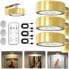 RIRIDAMAI 3 Pacchi Luce per Quadri Senza Fili con Telecomando,Magnetic Painting Light,3 Colore Luci per Quadri Senza Fili Ricaricabili con Timer, Luce LED per Quadri a Batteria,perFoto e Ritratti (Oro)