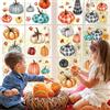 Sinekong 9 Pezzi Adesivi Finestre Zucca Autunno, Ringraziamento Vetrofanie, Autunnali Thanksgiving Decorazioni Halloween Ringraziamento Raccolto Festa a Tema per Decori Casa Finestra