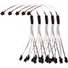 Cleiscry 5 pezzi 3 pin SM splitter maschio da 1 a 4 LED maschio JST femmina connettore cavo filo per strisce LED WS2812