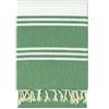 Vico Casa® Telo mare 90x170cm in cotone, Verde/Telo spiaggia, piscina, asciugamano mare, modello Palau