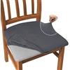 Granbest Set di 4 coprisedili in jacquard, per sala da pranzo, per sala da pranzo, cucina, colore: grigio