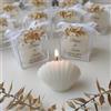 giftupstore bomboniere matrimonio, conchiglia 50 pezzi candele profumate bomboniere battesimo, anni ragazzo, comunione, cresima, anniversario di, compleanno bigliettini (set da 50)