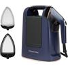 Russell Hobbs Ferro da Stiro Portatile 2in1, Stiratore verticale e Ferro Vapore, Steam Genie Maestro 1700W, 20g al minuto, 2 Accessori: Tessuti Delicati e Rivestimenti, Ceramica, 750ml, 27600-56