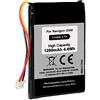 mtb more energy Batteria di ricambio compatibile con 0923FLYE31938 per Navis di Navigon 3300 (Max), 3310 (Max), 4310 (Max), 4350 Max [ai polimeri di litio, 1200 mAh, 3,7 V]