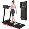 CITYSPORTS Tapis Roulant Elettrico Pieghevole 1-12km/h, Salvaspazio Con Display a LED, Supporto per App e Tablet a 360°, Compatto per Casa e Ufficio
