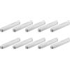 QUARKZMAN 10pz Chiave a Piuma Estremità Rotonda, 6x6x45mm Chiavette Elastiche Acciaio Inossidabile Professionale Chiavetta Parallela per Albero Trasmissione per Industria Meccanica Fissaggi