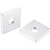 sourcing map Sourcingmap, dadi quadrati, M3 x 10 x 2 mm, zincati, kit di 10 pezzi