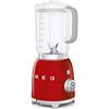 Smeg, Frullatore da Tavolo BLF01RDEU 1,5 L, 4 Livelli di Velocità, 3 Funzioni Smoothie, Pulse e Tritaghiaccio, Blocco Motore e Tappo Dosatore, Base Antiscivolo, Avvolgicavo Integrato, 800W, Rosso