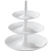 Koziol BABELL Alzata, Piatto, Vassoio da Portata, Supporto per Torte, Cupcake, Plastica, Bianco