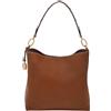 Fossil Jessie Bucket Shoulder Bag, Borsa a Tracolla Donna, Marrone Medio Grande, Large