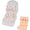 LAT LEE AND TOWN LAT Riduttore Passeggino Universale, Reversibile Copripasseggino Universale, Copriseduta Passeggino Universale con Poggiatesta Amovibile, Materassino Passeggino Universale (Coniglio)