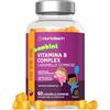 Horbäach Vitamina B Complex Alto Dosaggio per Bambini | 60 Caramelle Gommose Vegane & Senza Olio di Palma | Vitamina Gruppo B con B2 B3 B5 B6 B12 Zinco | Integratore Alimentare | Horbaach