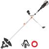 WORX Decespugliatore senza fili 40 V WG084E.9, lama da 25,5 cm, filo da taglio 38 cm, manico manubrio, motore Brushless, cappuccio di protezione, compatto e leggero, consegnato senza batteria o